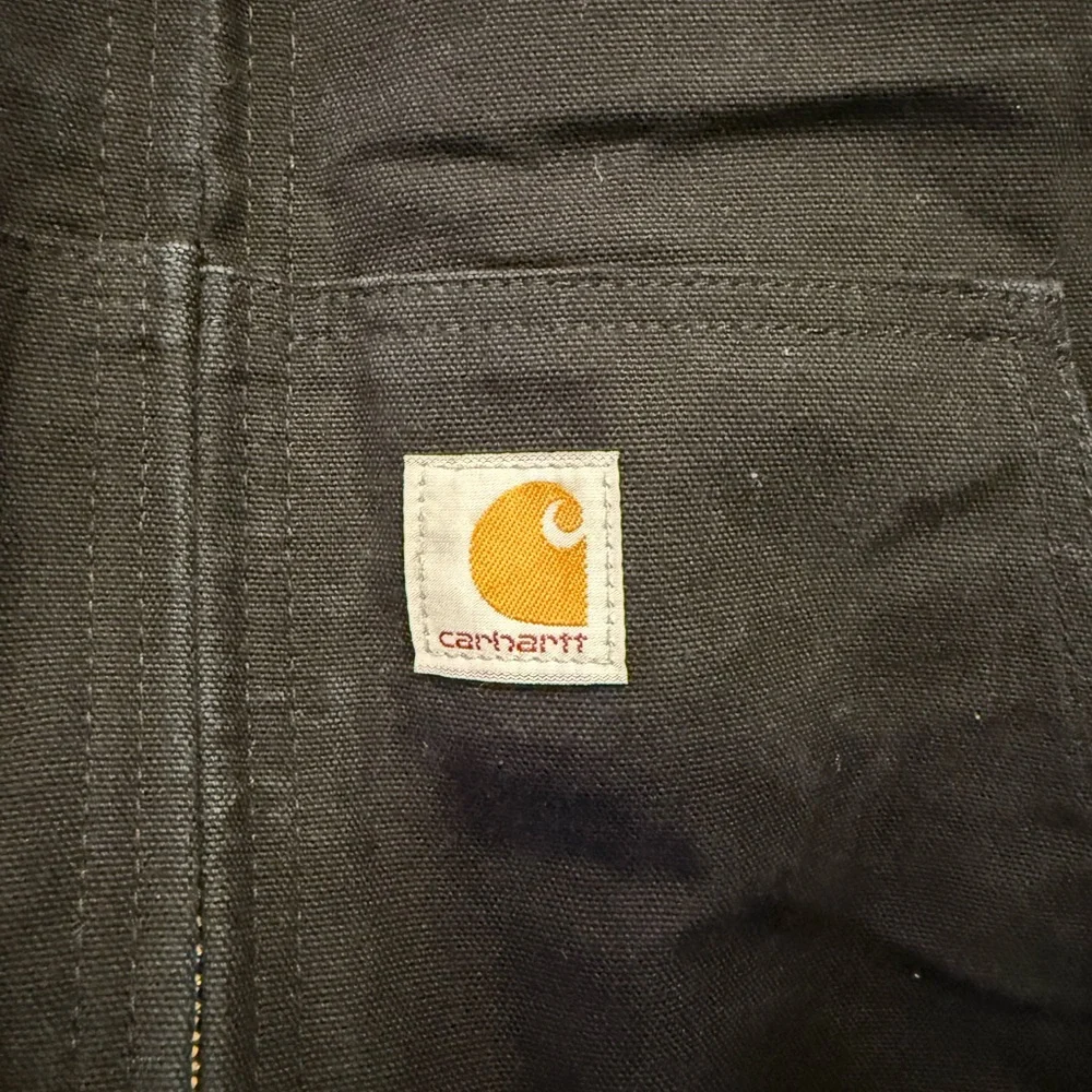 Carhartt Jacket‎ Mens XL Black Quilted Lining USA Hooded Chore Canvas Coat *